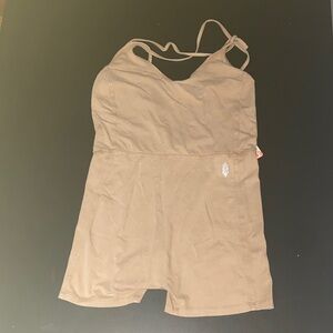 NWT Free People Movememt Sleeveless Romper Burnt Topaz Size Medium